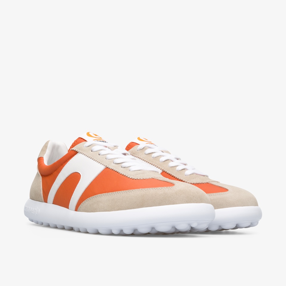 Tenis Camper Pelotas Xlite Hombre - Beige/Naranjas Oscuro/Blancas | Camper Online + 7395STRZL